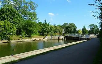 The lock chamber