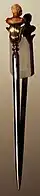 Castellani golds, made in imitation of the ancient in part by incorporating original materials, 19th century, crest needle 01