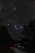 Orion starry winter scene, Canon EF 24mm-105mm Zoom lens