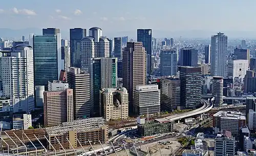 Skyscrapers in the Umeda district