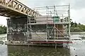 Renovation of the Moerputten Bridge in 2009.