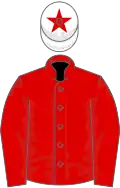RED, white cap, red star