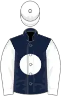 Dark Blue, White disc, sleeves and cap