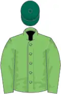 Light green, dark green cap