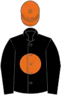 Black, orange disc and cap