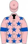 Pink, royal blue stars and armlets