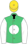 EMERALD GREEN, white disc and sleeves, yellow cap
