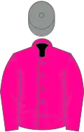 Magenta, grey cap