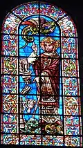 Stained glass inside the Cathédrale Saint-Front de Périgueux