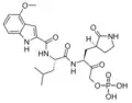 Lufotrelvir (active form has phosphate group cleaved off)
