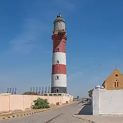 View of the tower showing the size of the lantern room