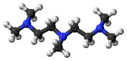 Ball and stick model of PMDTA