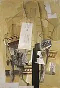 Pablo Picasso, 1913–14, Le guéridon (Nature morte, Guitares), oil on canvas, 130.2 x 89.1 cm, Kunstmuseum Basel