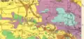 Pachuca USGS geological map of the Pachuca, Mineraldel Monte and Mineral del Chico area