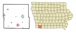 Location of College Springs, Iowa