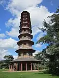 The pagoda in 2012 before completion of the restoration