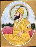 Painting of Amar Singh, ca. 1880