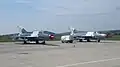 Pair of two MiG-21 LanceR 'C' aircraft of the 711th squadron in 2011