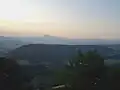 Panorama from the fortress over the Montesanto Abbey and Monte Ascensione.