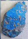 Papagoite with conichalcite, from Ajo, Arizona.