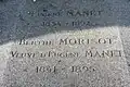 Details of gravestone