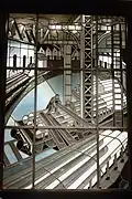 Stained glass window in the collection of the Musée des Arts Décoratifs, Paris, created around 1930 in Nancy, France