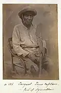 Pasquial, a Pima fond of agriculture. Circa 1870.