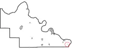 Location of Shady Grove, Oklahoma
