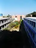 Building B (left), New Building (middle), Building C (right)