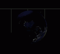 Animation of the eclipse viewed from South pole of the Moon