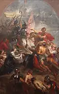 The Road to Calvary, Rubens and workshop, from Affligem Abbey, 1634–1637