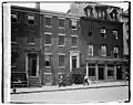 Petersen House circa 1918. The commemorative plaque, seen later in the 1925 photo, had not yet been installed.