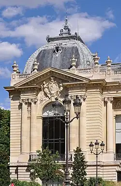 Beaux Arts Ionic columns of the Petit Palais, Paris, by Charles Giraud, 1900[34]