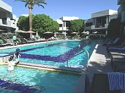 The Catalina Pool was built in the 1930s. The pool was often used by actress Marilyn Monroe and allegedly the site where American composer Irving Berlin wrote "White Christmas".