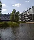 Interdisciplinary Research Center (IFZ) with the physics buildings in the background