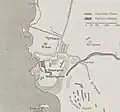 Montet's 1924 diagram of the Byblos archaeological site