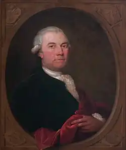 Portrait of Melvill by Aert Schouman