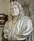 The bust of Pietro Mellini, on the tomb of Savo Mellini by Monnot