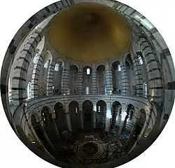 A fisheye view of the interior