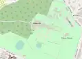 Location of Rideau Cottage on the grounds of Rideau Hall