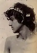 Galdi wearing a turban (c. 1895)
