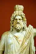 Upper portion of statue of Plouton