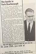 1968 election polling card (front)