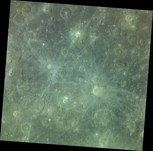 Exaggerated color image with Polygnotus near center