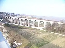 Railway bridge near Campolieto-Monacilioni's train station.