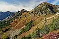 South aspect of Portal Peak to right