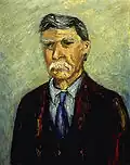 "Portrait of An Old Man", by Lucille Wallenrod, Oil