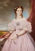 Portrait of Maria Pia, by Luigi Gandolfi (1863)