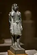 Portrait statuette of Taitai; 1380–1300 BC; greywacke; height: height: 27.5&nbsp;cm; Egyptian Museum of Berlin
