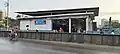 View of the elevated booking office adjacent to the Elphinstone Rd. Bridge